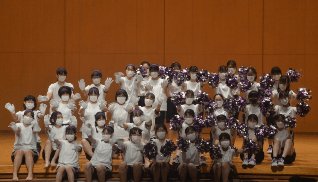中学3年5組（紫）　　応援団・チア・集合写真